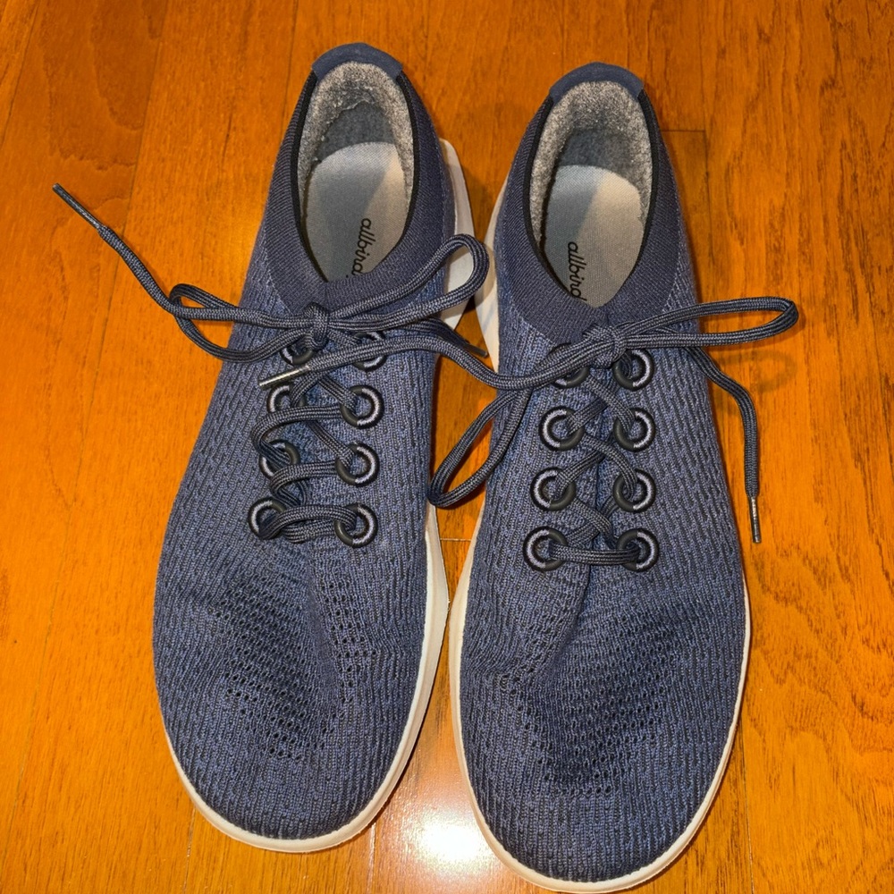 Allbirds Men's Deep Blue Knit Sneakers Size 14